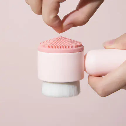 Facial Cleansing Brush with Soft Bristles and Silicone