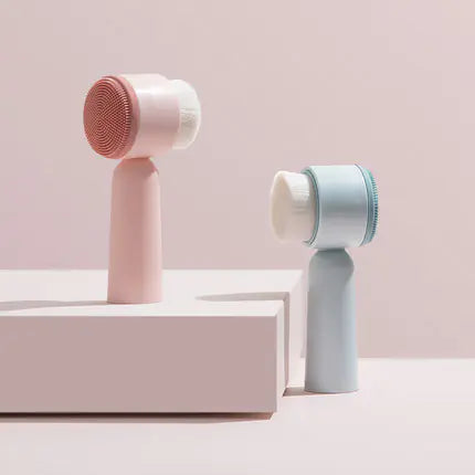 Facial Cleansing Brush with Soft Bristles and Silicone